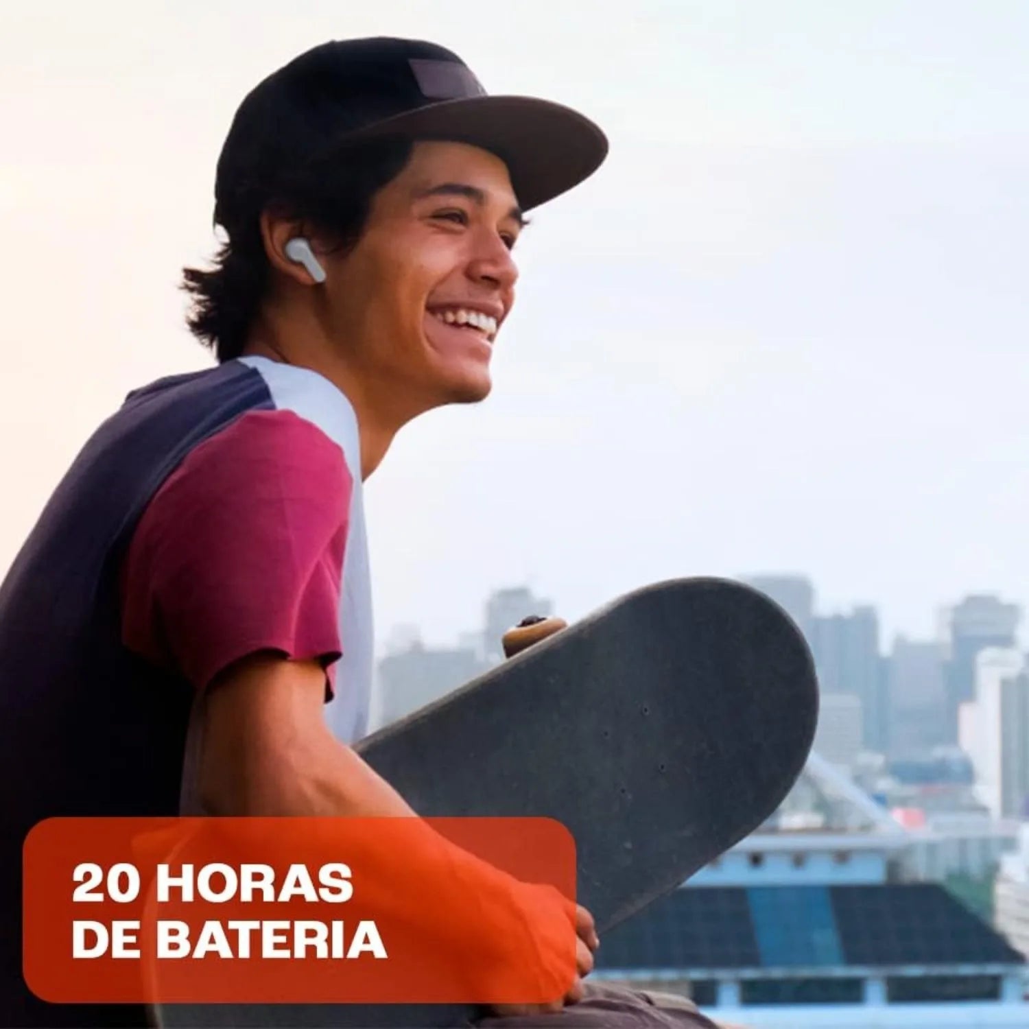 JBL Wave 200 TWS White Bluetooth Earphone With Microphone And Rechargeable Case Up To 20 Hours Battery Sound Deep Bass