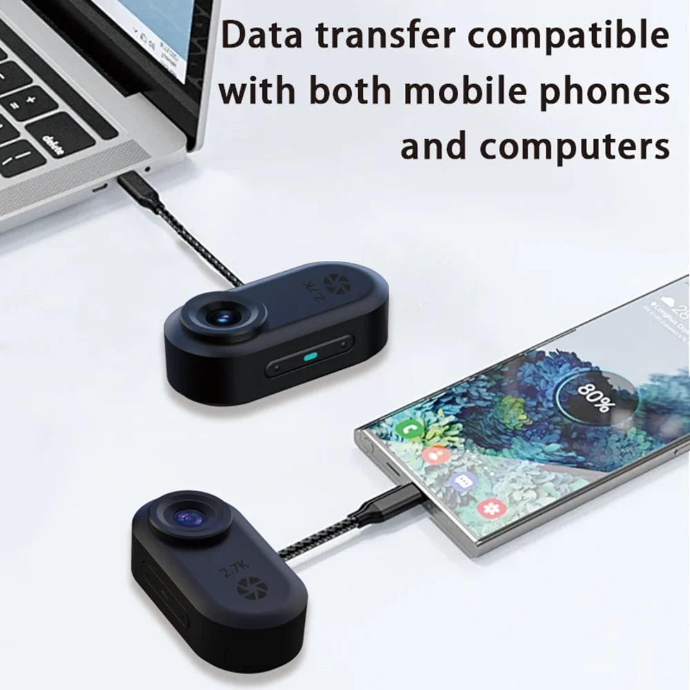 2.7K Outdoor Sports Camera 1.47 Inch HD Screen Thumb Action Came Motorcycle Road Sport Cam Magnetic Attraction Bracket Camera