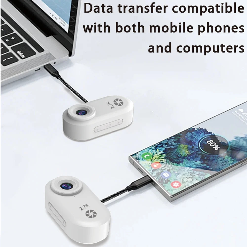 2.7K Outdoor Sports Camera 1.47 Inch HD Screen Thumb Action Came Motorcycle Road Sport Cam Magnetic Attraction Bracket Camera