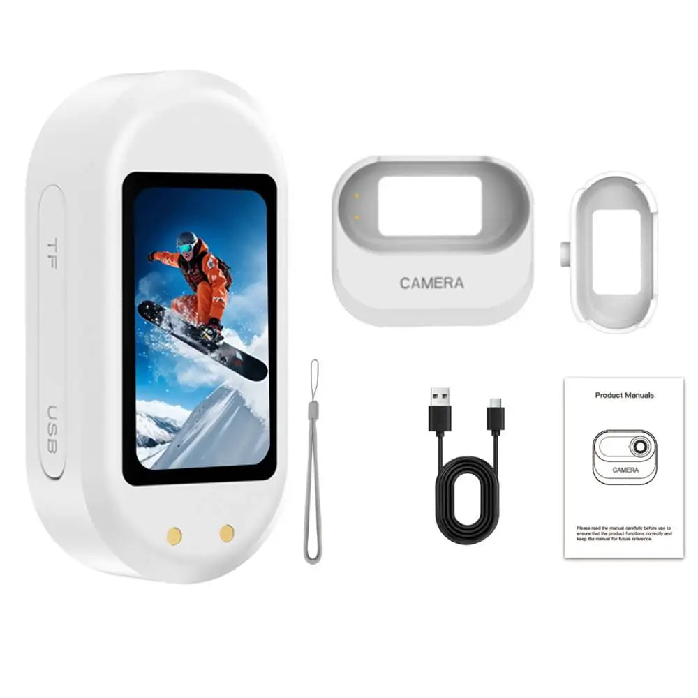 2.7K Outdoor Sports Camera 1.47 Inch HD Screen Thumb Action Came Motorcycle Road Sport Cam Magnetic Attraction Bracket Camera