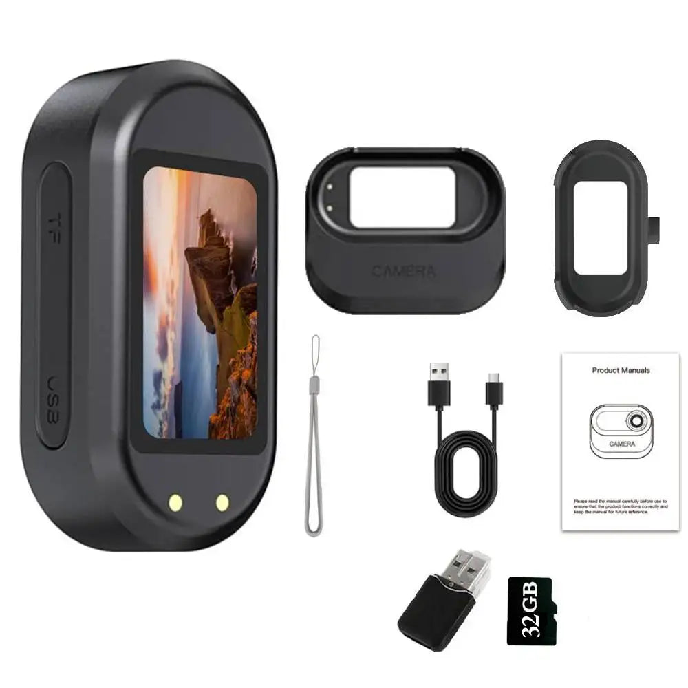 2.7K Outdoor Sports Camera 1.47 Inch HD Screen Thumb Action Came Motorcycle Road Sport Cam Magnetic Attraction Bracket Camera