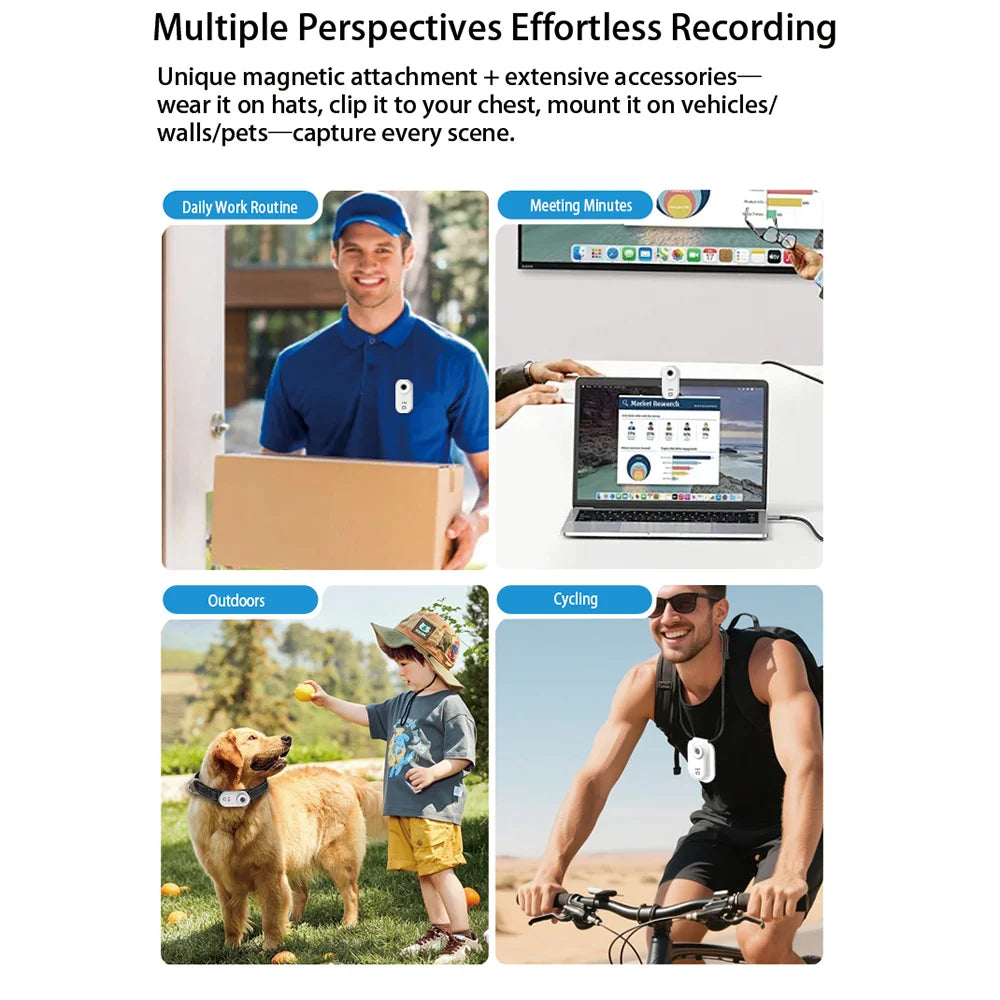 2.7K Outdoor Sports Camera 1.47 Inch HD Screen Thumb Action Came Motorcycle Road Sport Cam Magnetic Attraction Bracket Camera